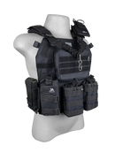Colete Tático Modular Plate Carrier + 8 Acessórios