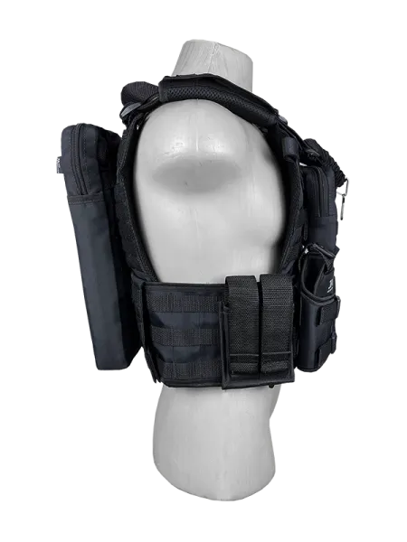 Colete Tático Modular Plate Carrier + 8 Acessórios