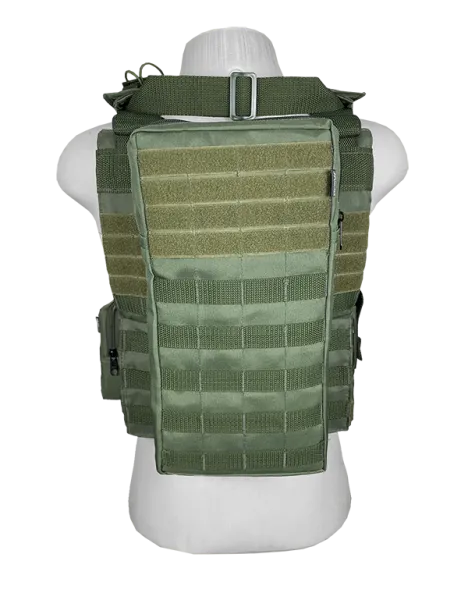 Colete Tático Modular Plate Carrier + 8 Acessórios Verde Oliva