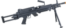 Rifle de Airsoft Elétrico Suporte Rossi LMG M249 Light 6mm
